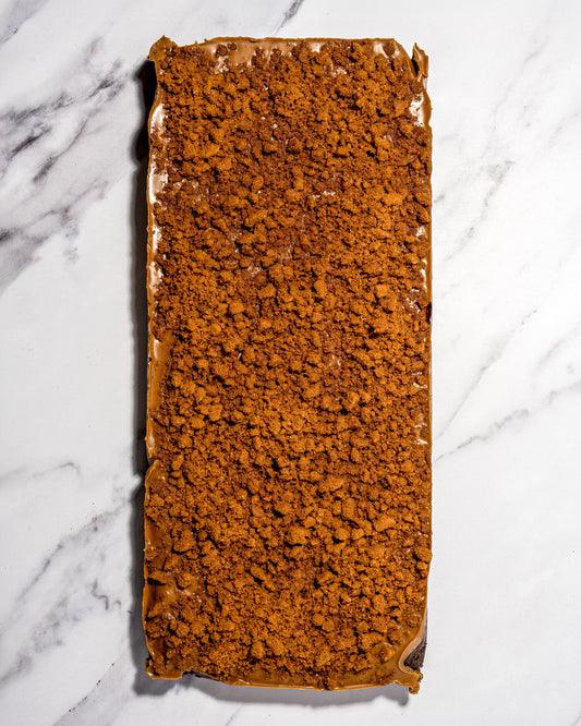 Biscoff Vegan Brownie Slab