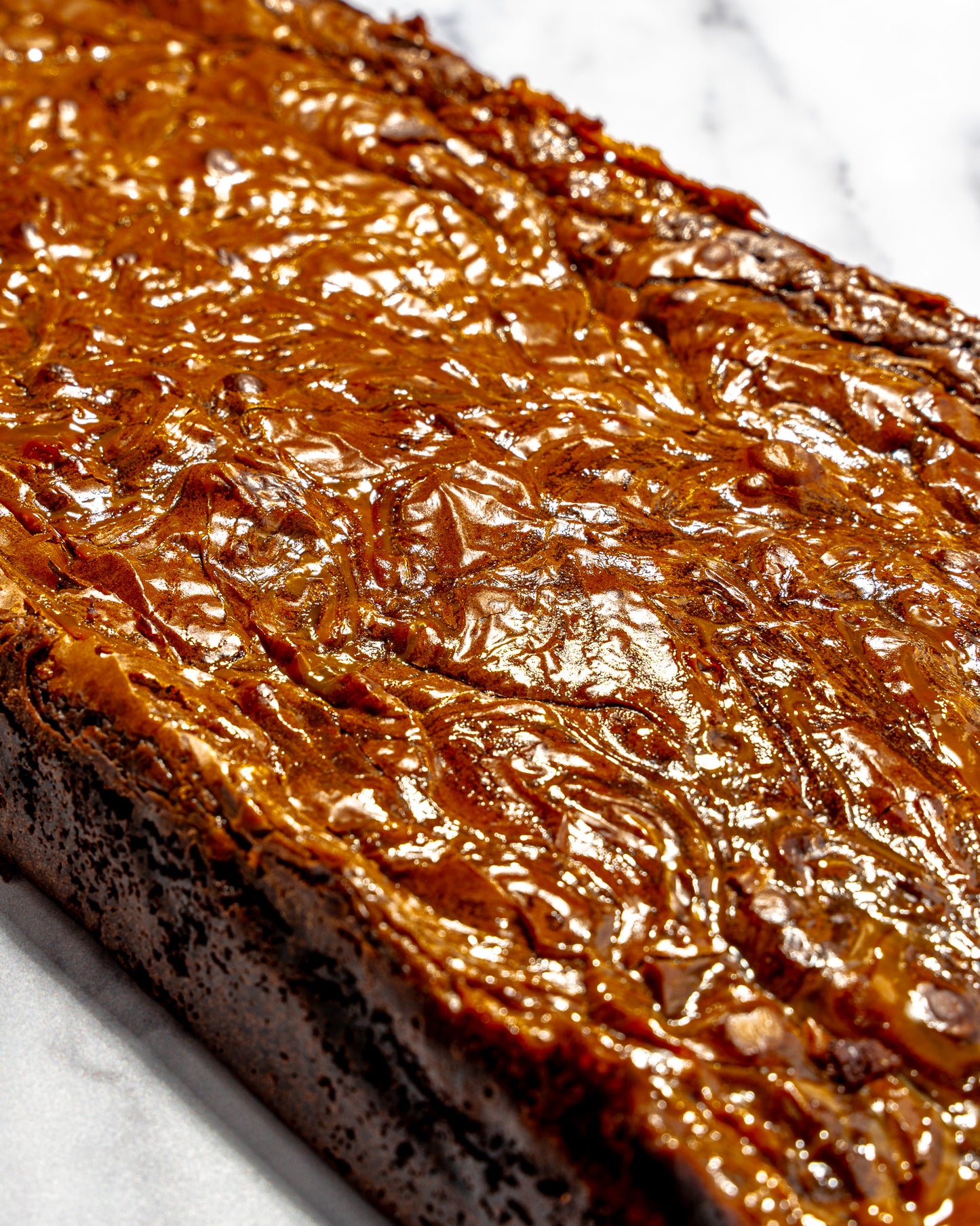 Salted Caramel Brownie Slab