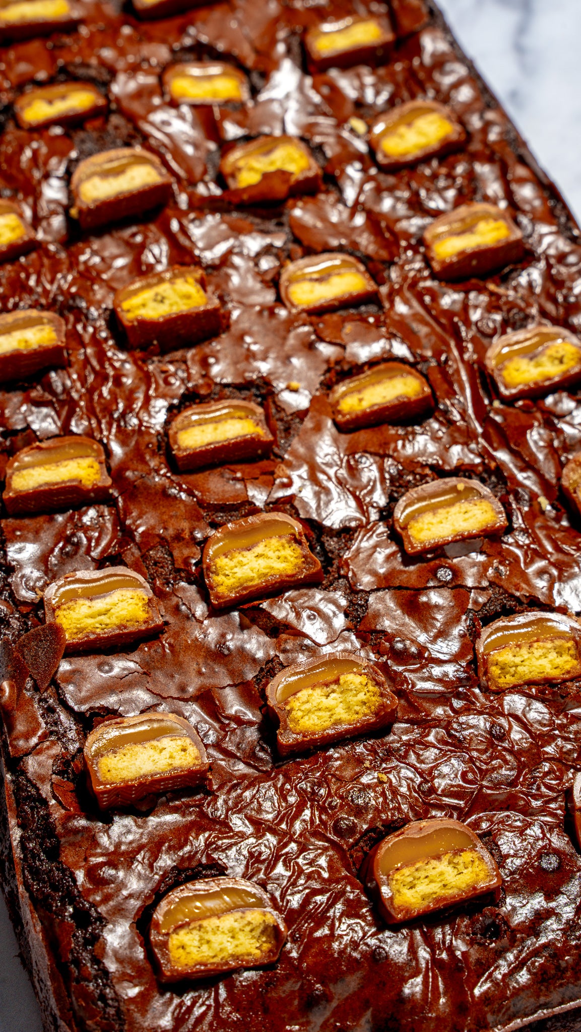 Twix Brownie Slab