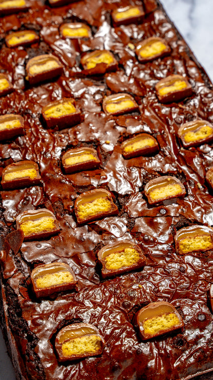 Twix Brownie Slab