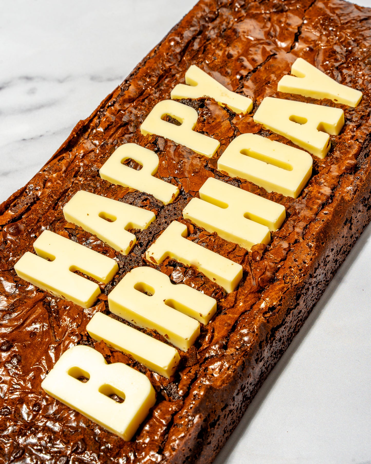 Happy Birthday Brownie Slab