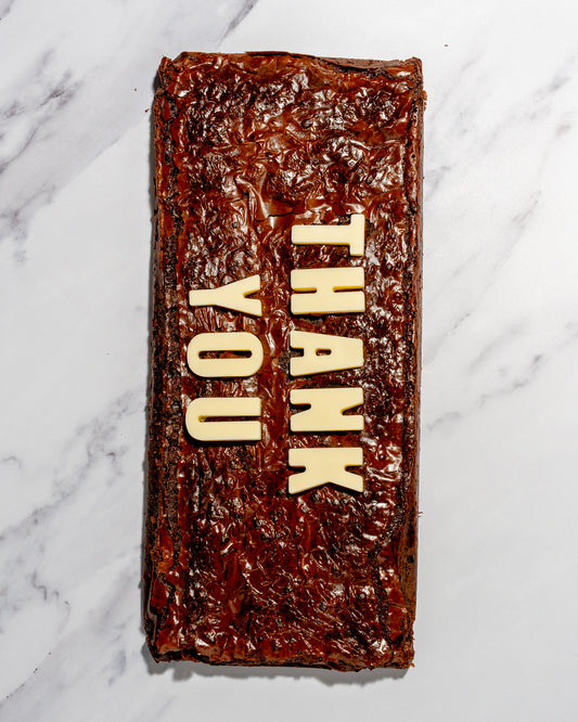 Thank You Brownie Slab