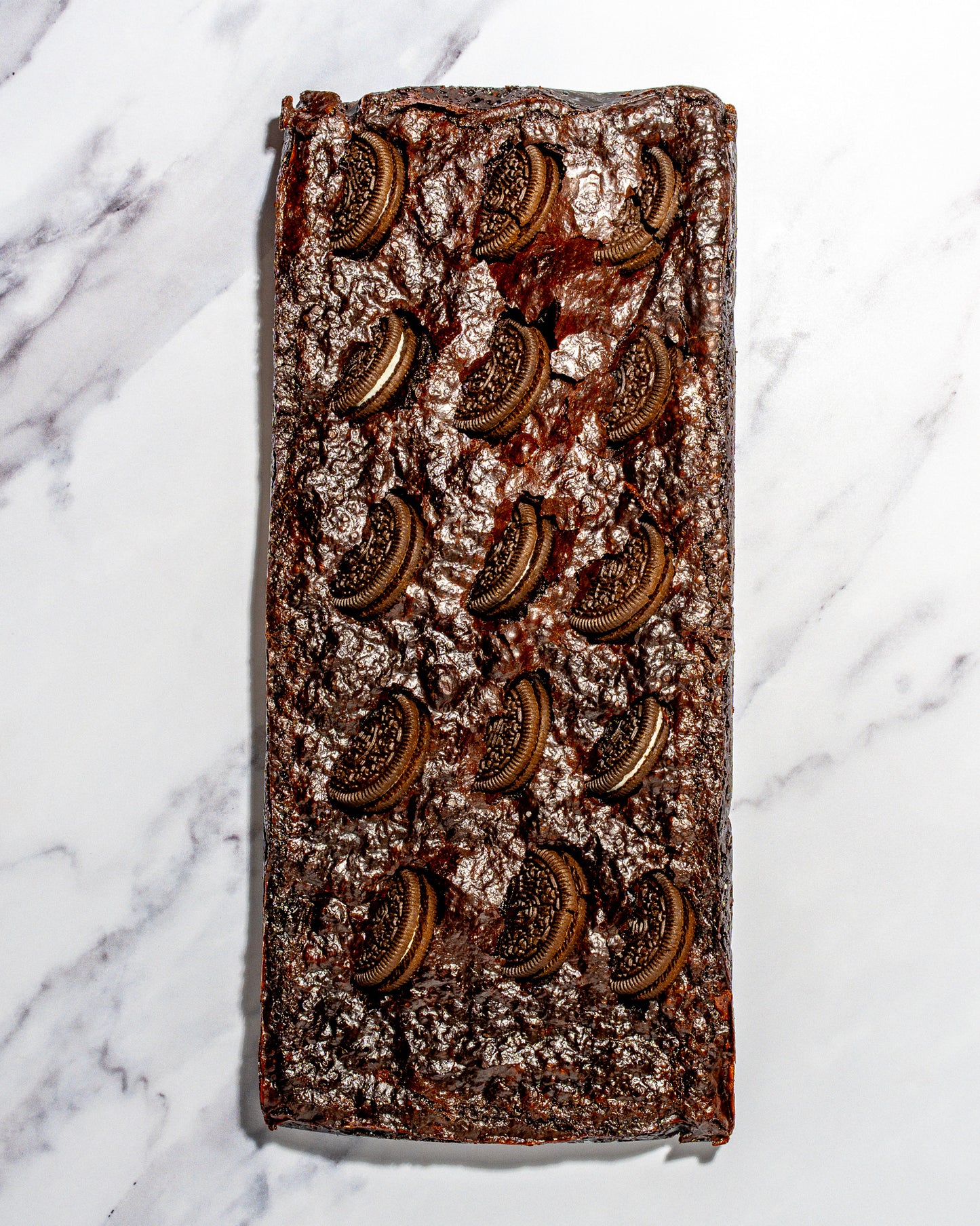 Oreo Vegan Brownie Slab