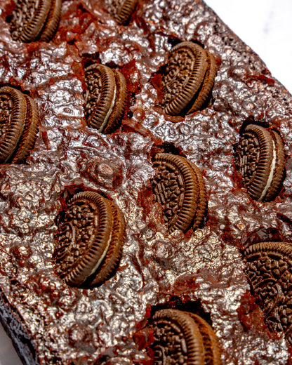Oreo Vegan Brownie Slab