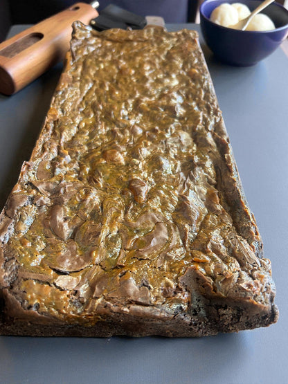 Salted Caramel Brownie Slab
