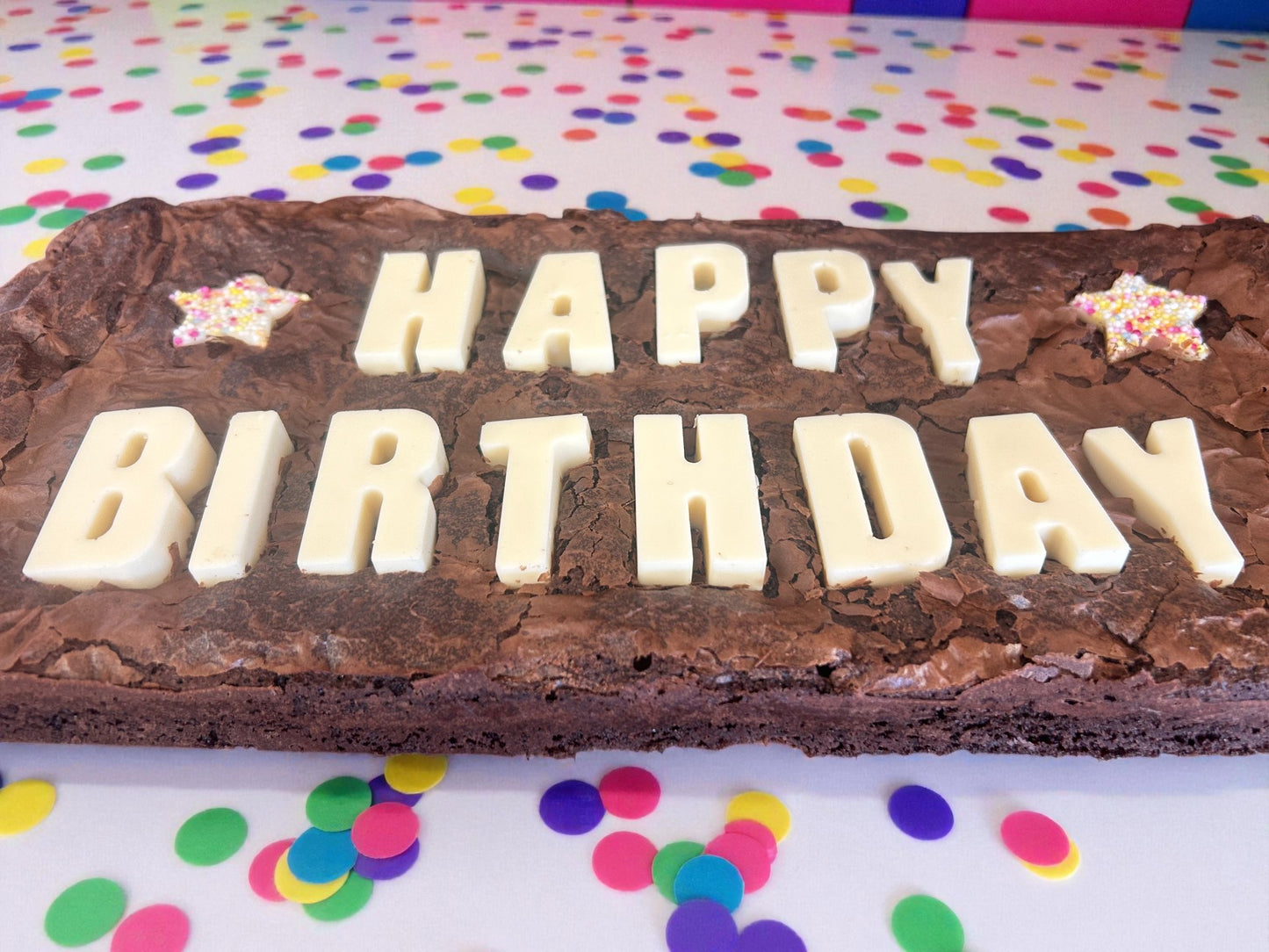 Happy Birthday Brownie Slab