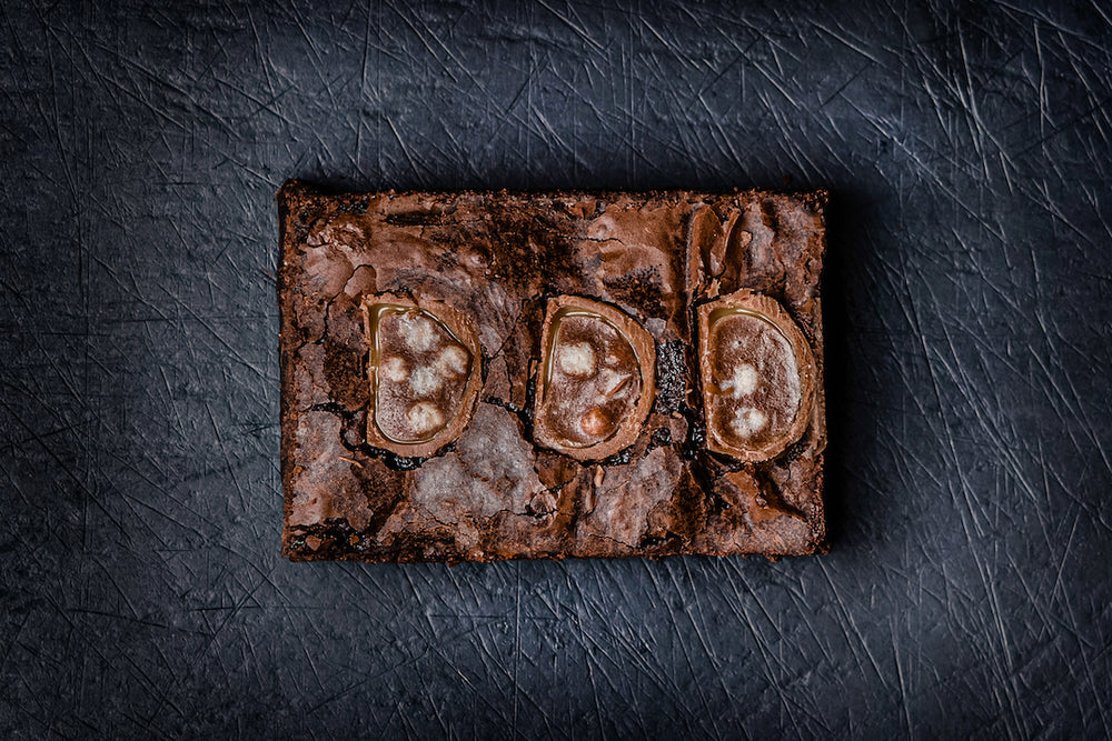 A slice of Boost Brownie by The Curious Brownie Company