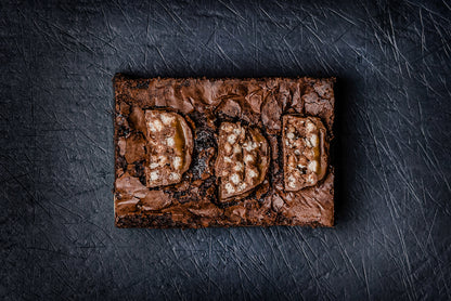 home delivered brownie slice