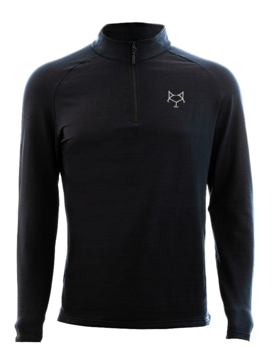 Unisex 1/4 Zip Top Curious Coffee Active Wear